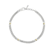 Mabina Bracciale regolabile con catena groumette e viti 534080